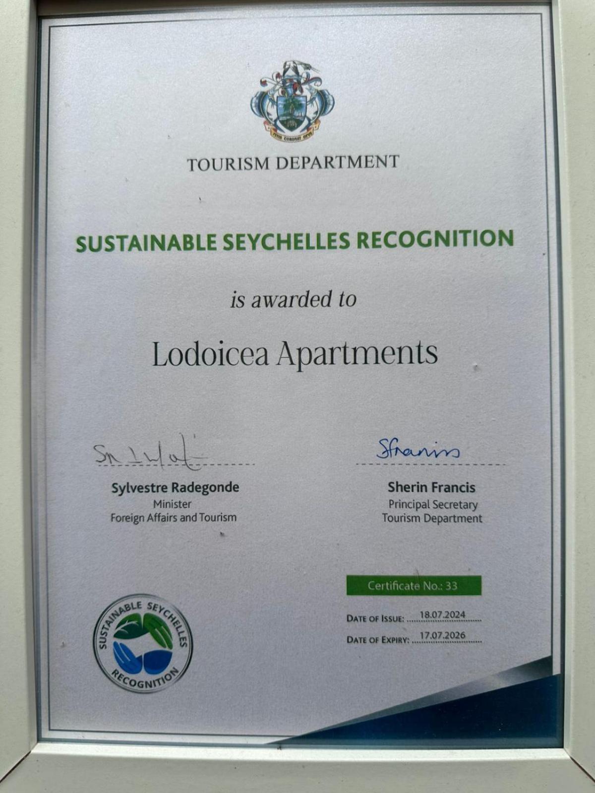 Lodoicea Apartments Bel Ombre Dış mekan fotoğraf